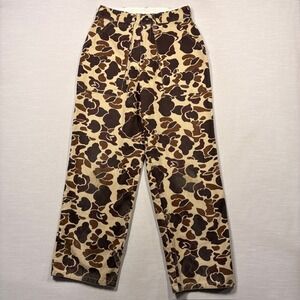 Vintage Winchester Camo Pants Men Small 29X29 Brown Tan 90s Hunting Cotton